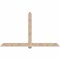 Ekena Millwork Eugene Smooth Timber Gable Bracket, Douglas Fir, 96"W x 56"H x 3 1/2"D x 5 1/2"F, 14/12 Pitch GBW096X56X0406EUG00SDF - alternate 1